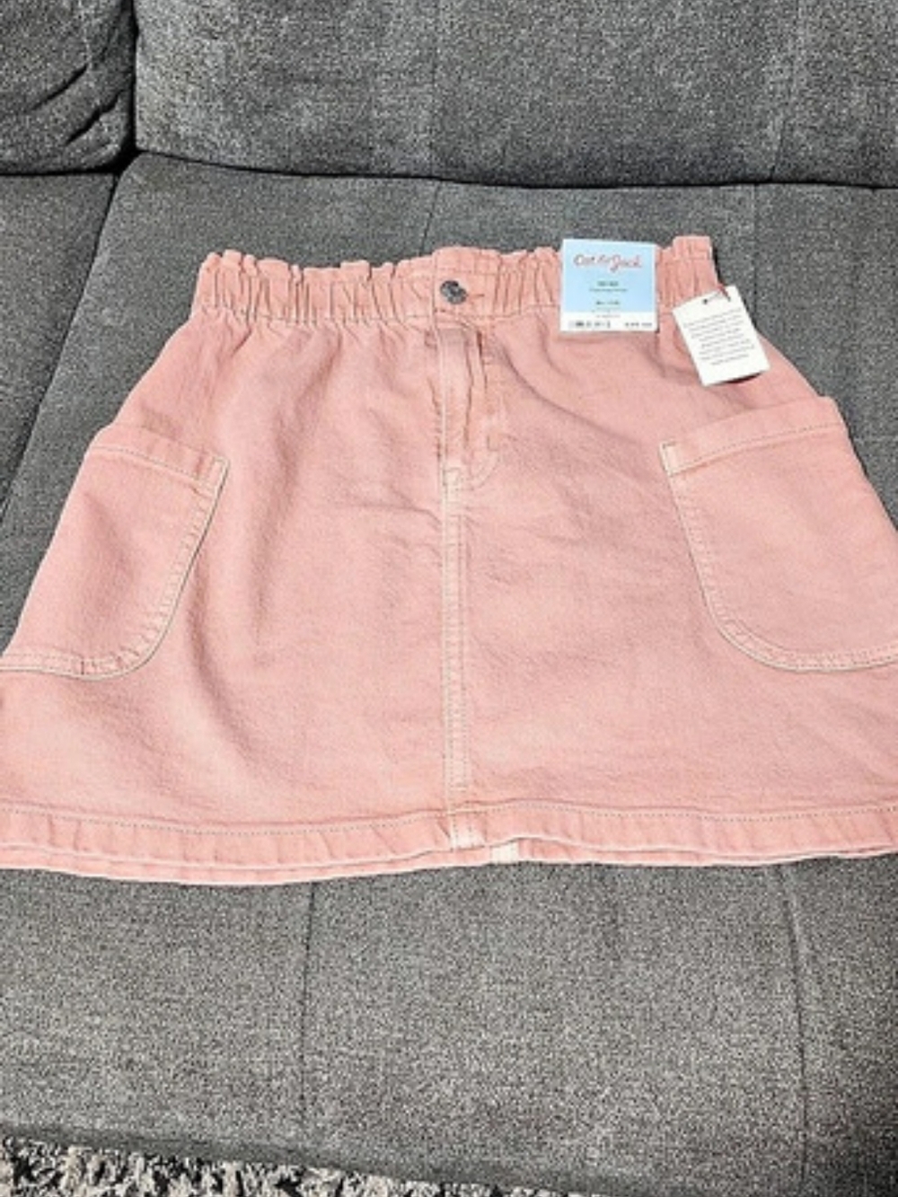 Cat & Jack Paperbag Waist Skirt Mini Pink XL